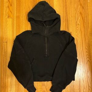 Lululemon scuba cropped quarter zip hoodie
